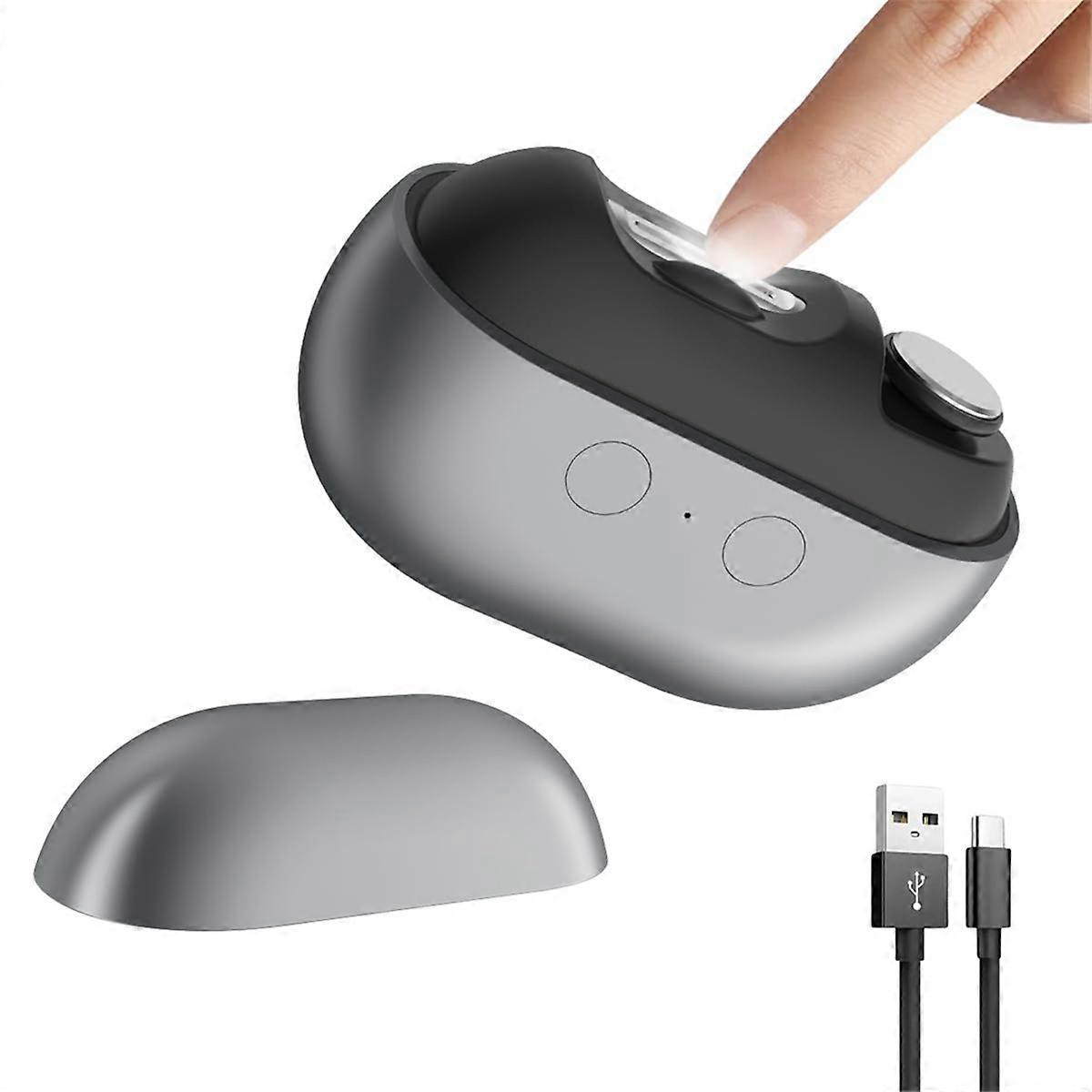 Electric Nail Clipper with Polishing, Automatic Nail Trimmer with Nail Scraps Storage, for Adults, Seniors, and Kids