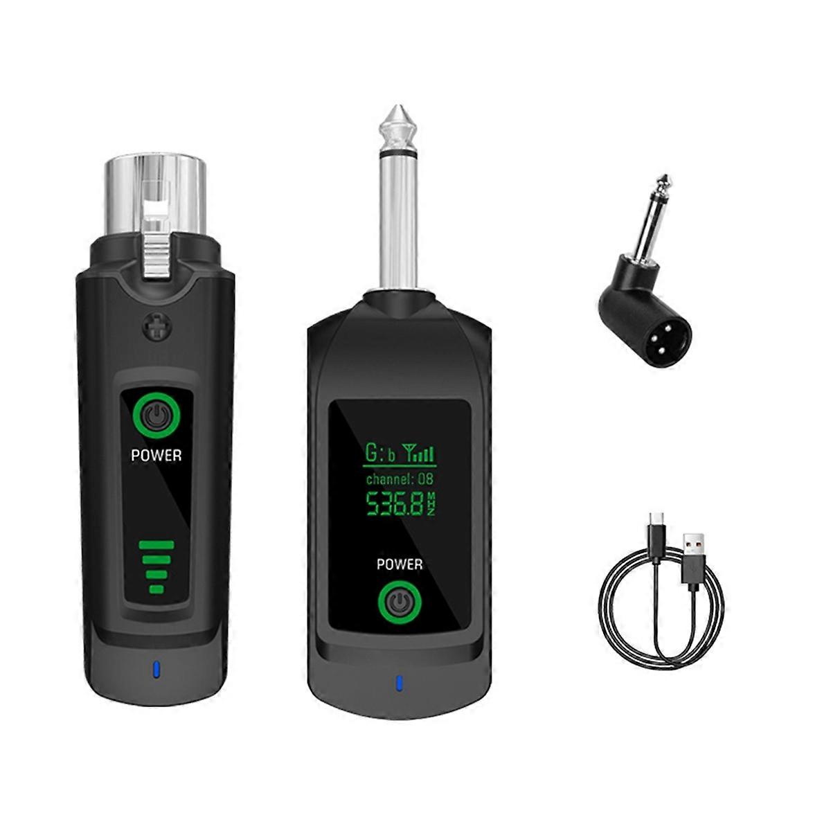 2.4G Wireless Microphone XLR Transmitter Receiver for Dynamic Microphone Wireless System for Guitar