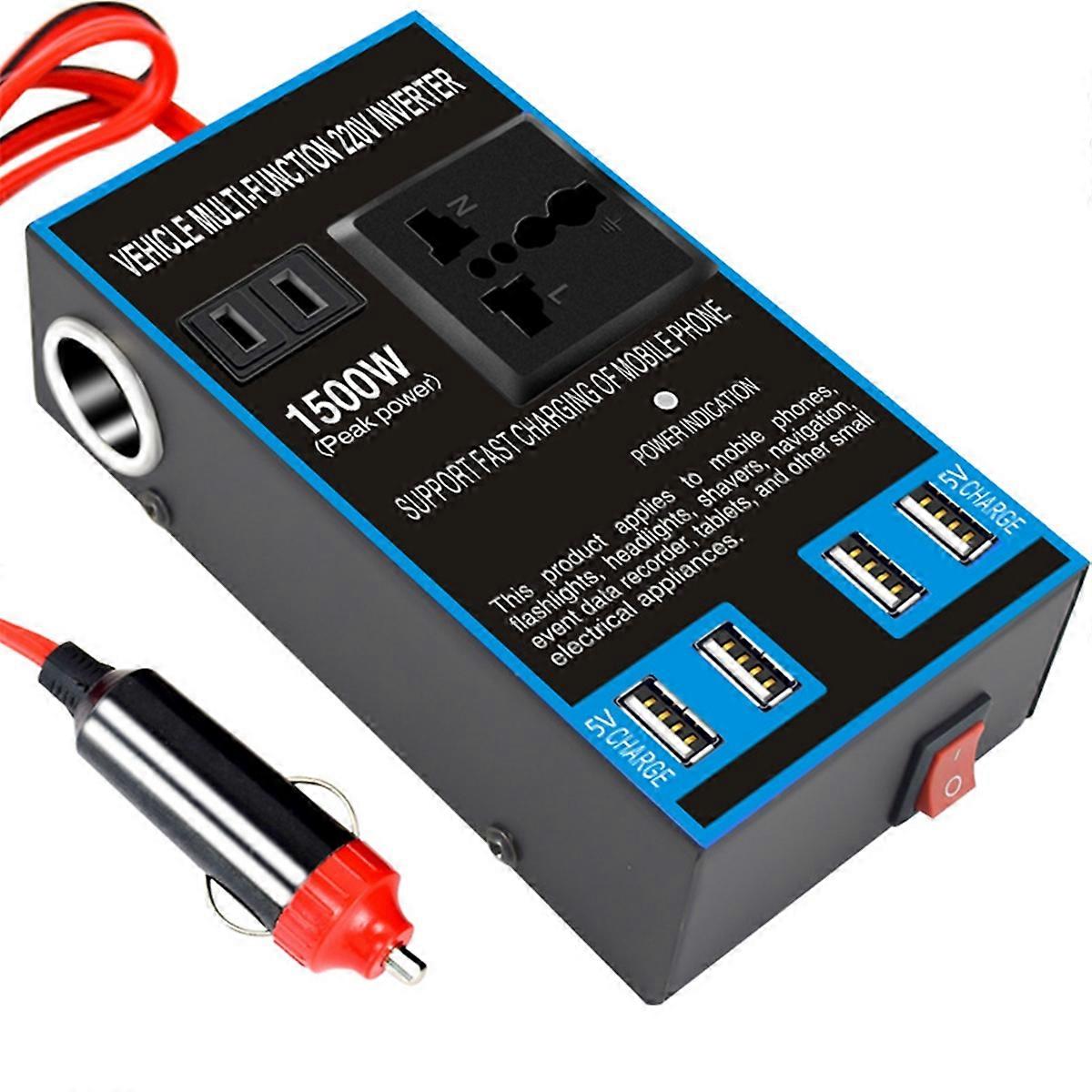 DC 12V/24V to AC 110V/220V Quick Charging Car Inverter Cigar Lighter