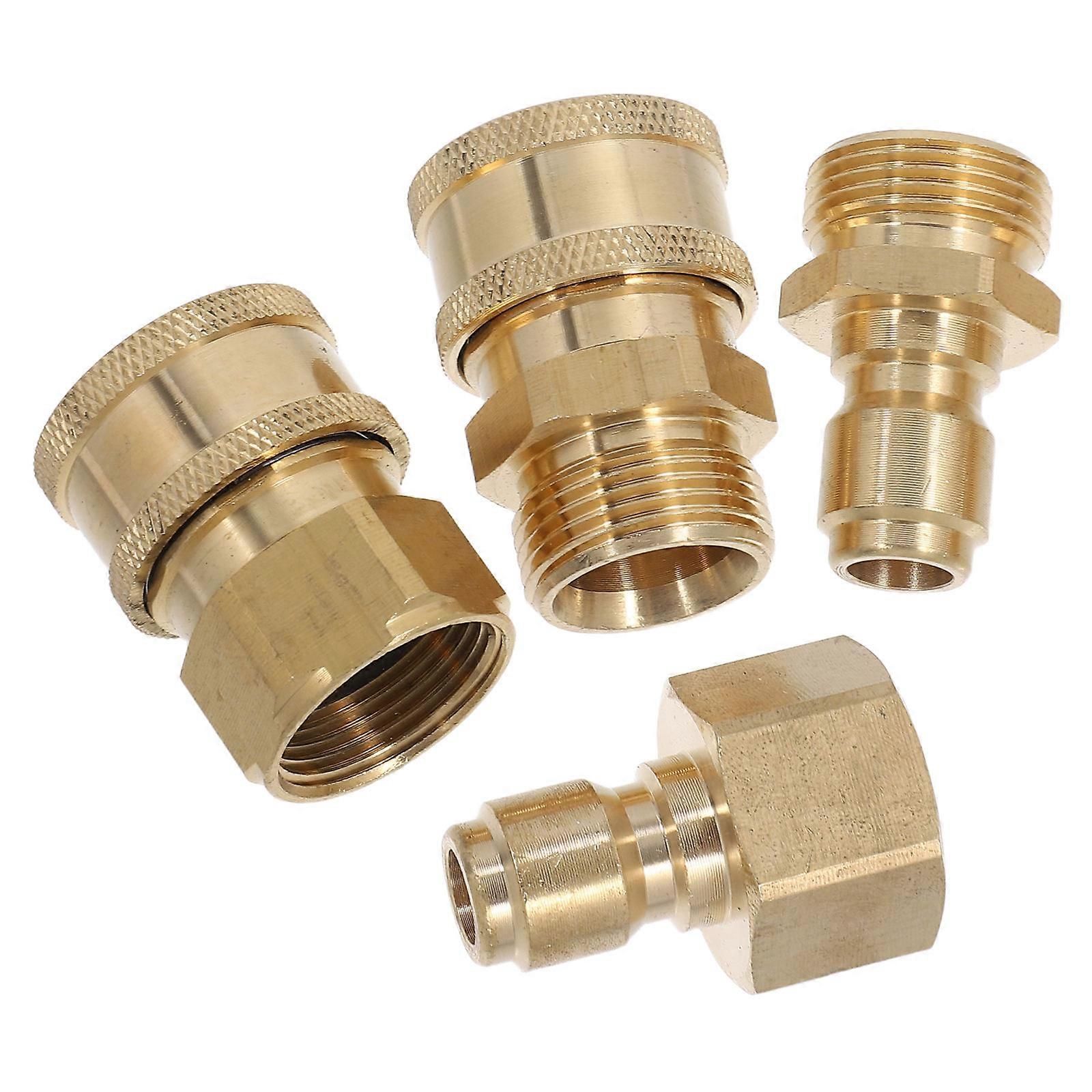 Pressure Washer Coupling for Home Users Brass Golden Material Quick Connection 1 Set
