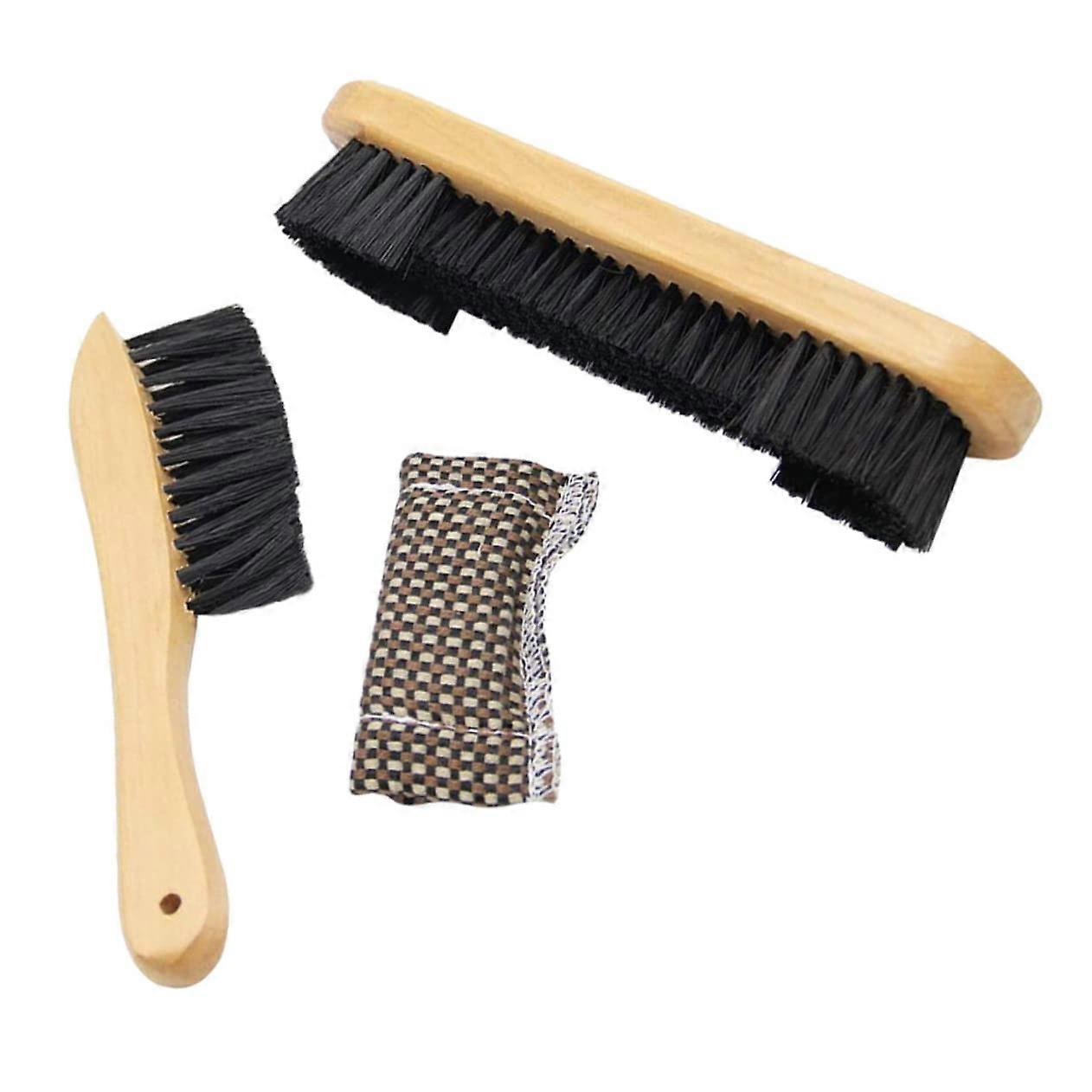 3pcs Billiard Brush Pool Table and Rail Cleaner Brushes Wipe Cloth Snooker Table Accessories