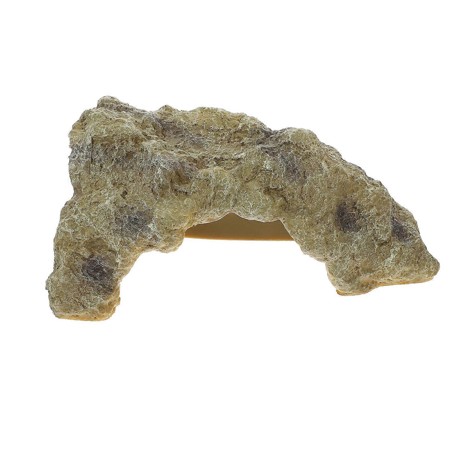 Reptile Hiding Hole Terrarium Decorative Cave Reptiles Box Ornament Resin Designed for Reptile Enthusiasts Providing Cozy Environment 1Pcs