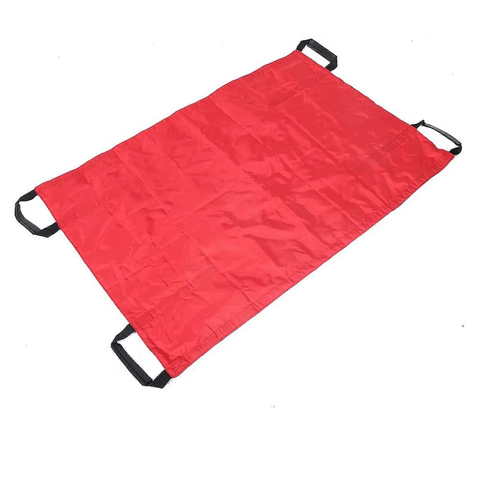 Double Sided Nylon Patient Transfer Sheet with Handles for Bed Mobility
