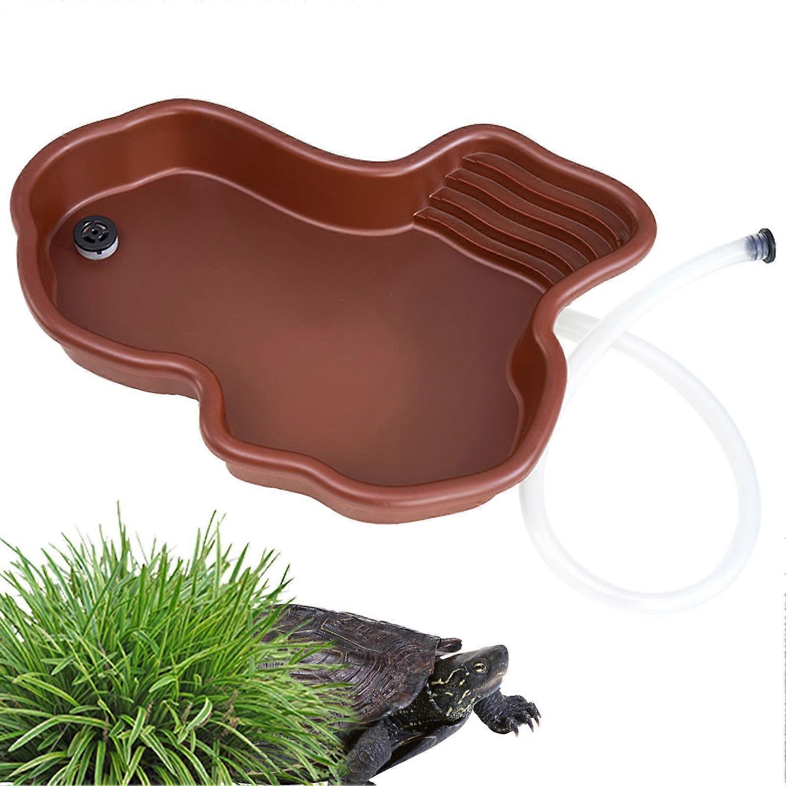 Large Reptile Water Dish, Reptile Bathing Pool, Extra Large Tortoise Water Dish