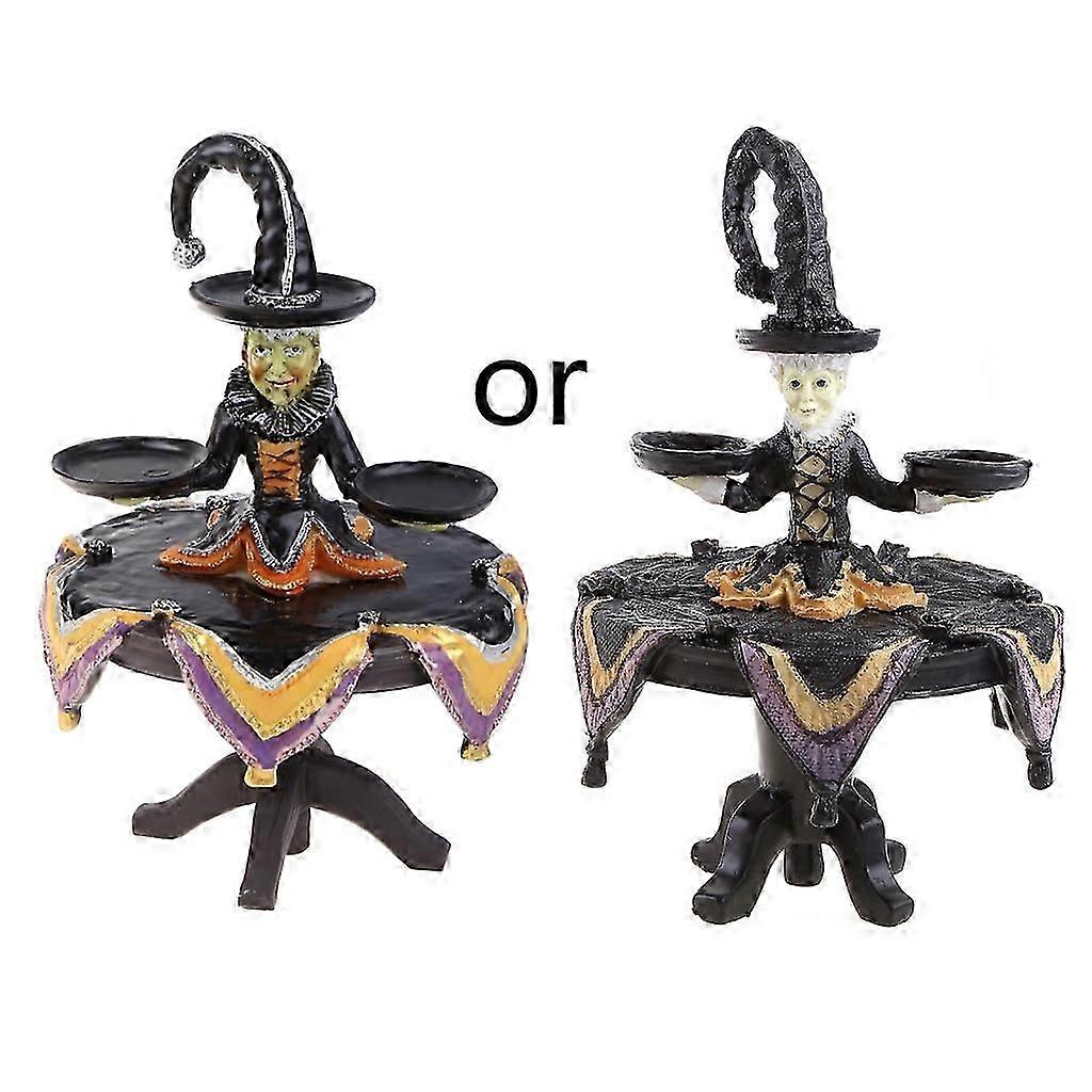 Durable Witch Statue Resin Crafts Art Fantasy Sculpture Home Garden Halloween