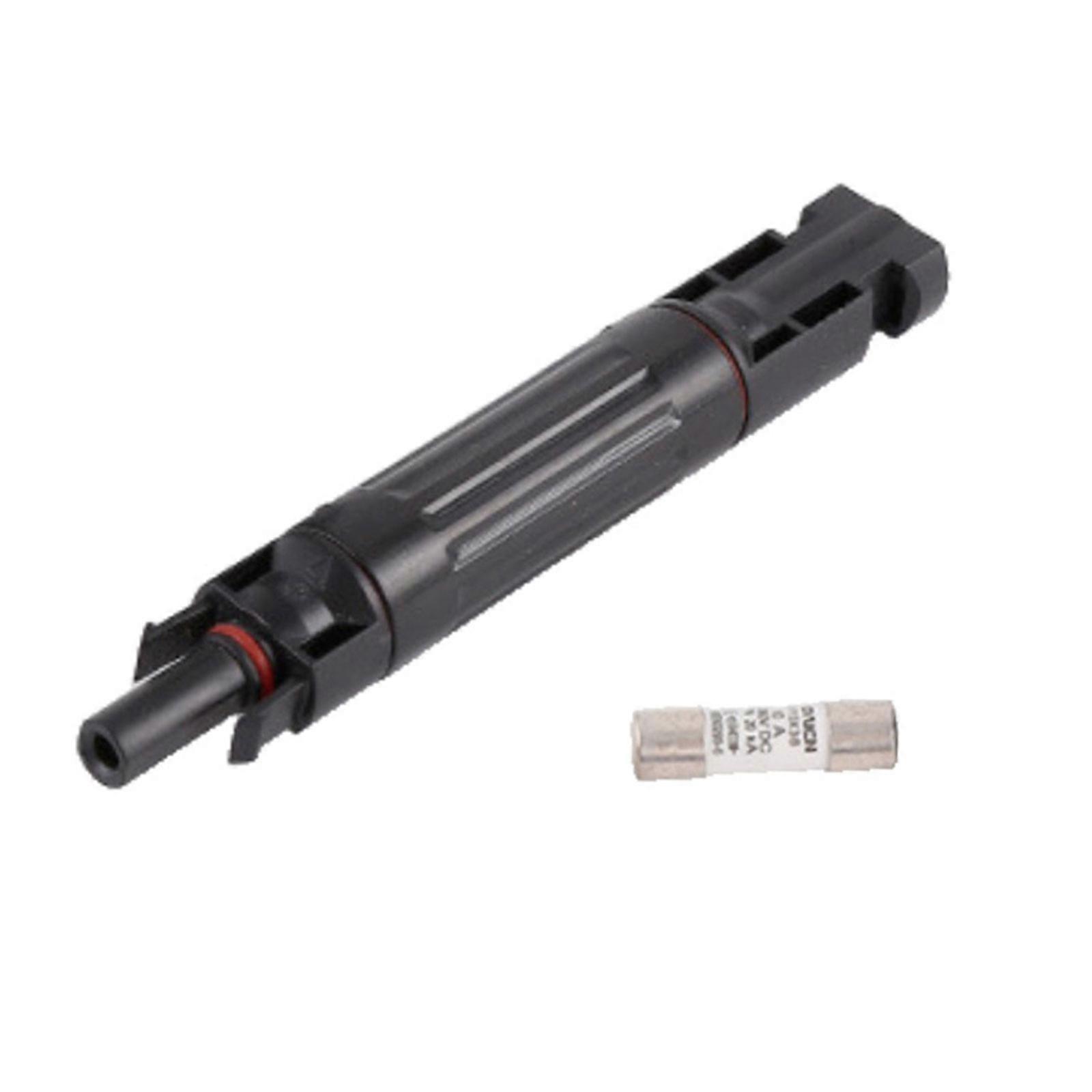 Outdoor Solar Fuses Connectors Waterproof Strong Construction Aapter For Safe Overloading & Short Circuits Defense Multicolor