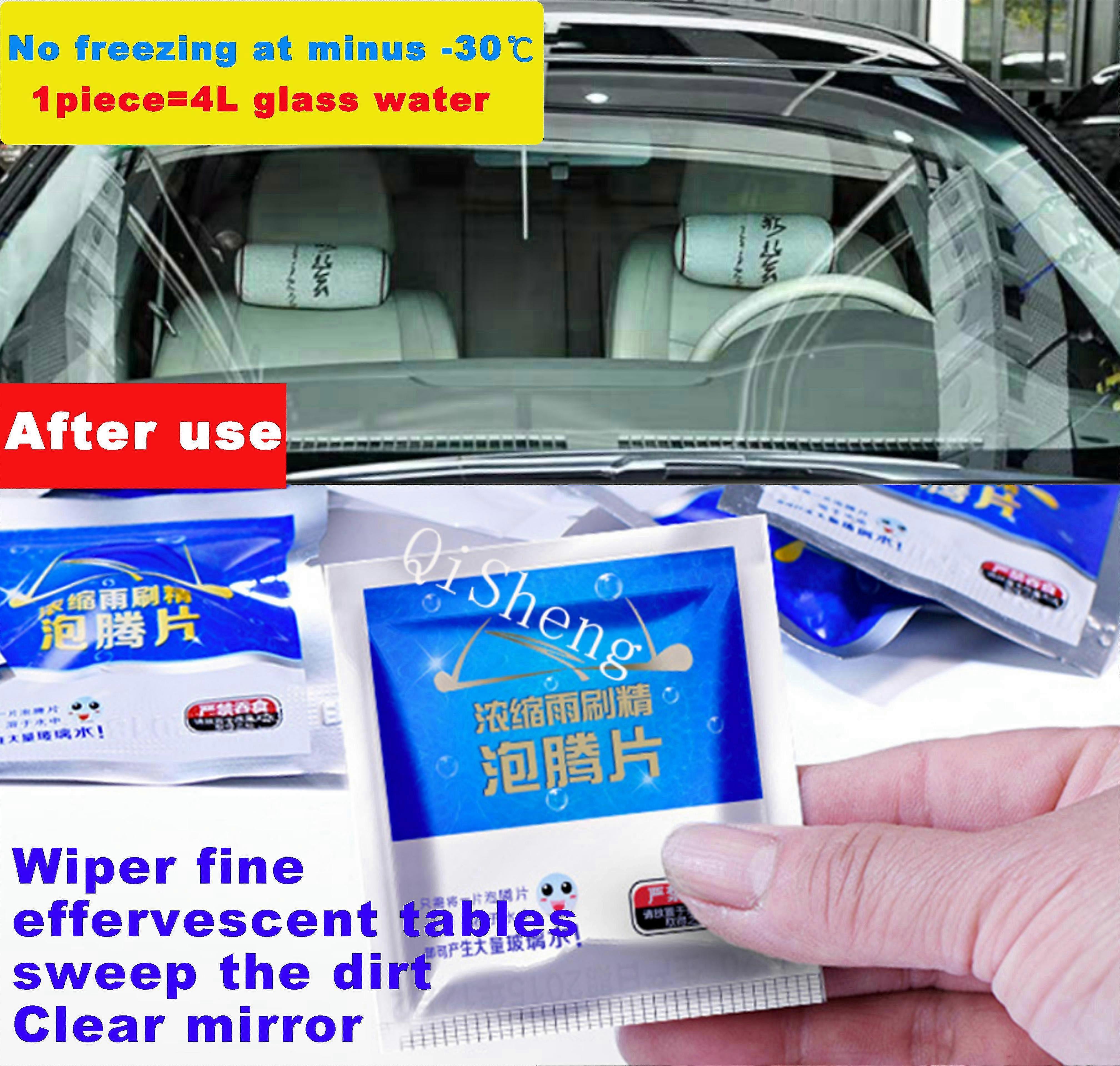 500PCS Auto Solid Cleaner Car Windshield Wiper Glass Washer Compact...