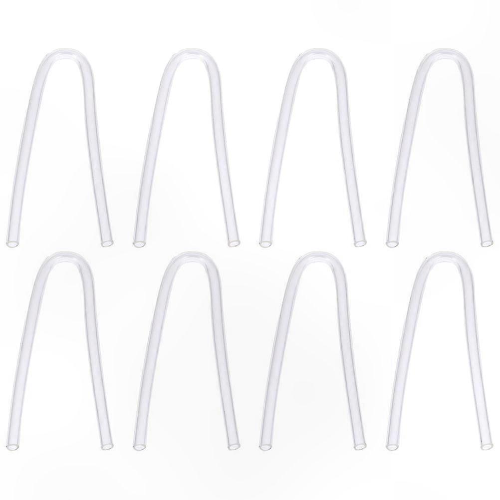 8-Pack PVC Hearing Aid Tubes with Eardrum Molds for Hearing Machines