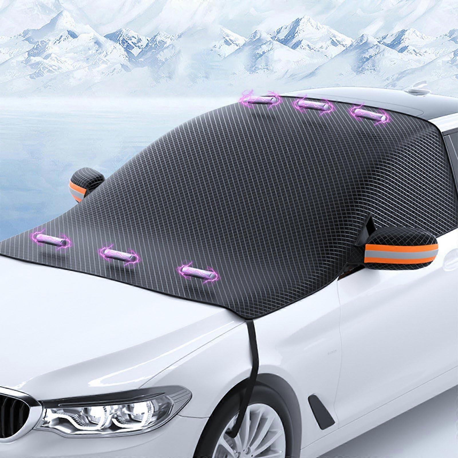 Car Windscreen Snow Cover For Lincoln Voyager 2019 Foldable Durable Fabric Frost And Sun Shield