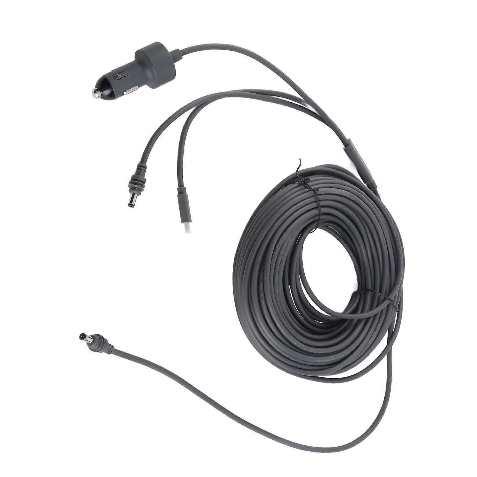 3 in 1 Power Cable DC Male Plug to Type C PD100W Car Charger Adapter Cord for Mini Satellite Device 15 Meter / 49.2ft