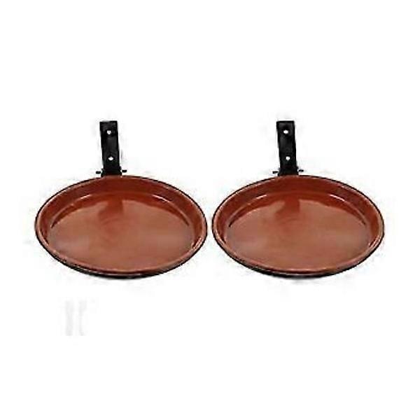 Wall Mounted Bird Feeder Rustic Bird Feeder Hanging Bird Bath Container Deck Bowl Platform Bird Feeder