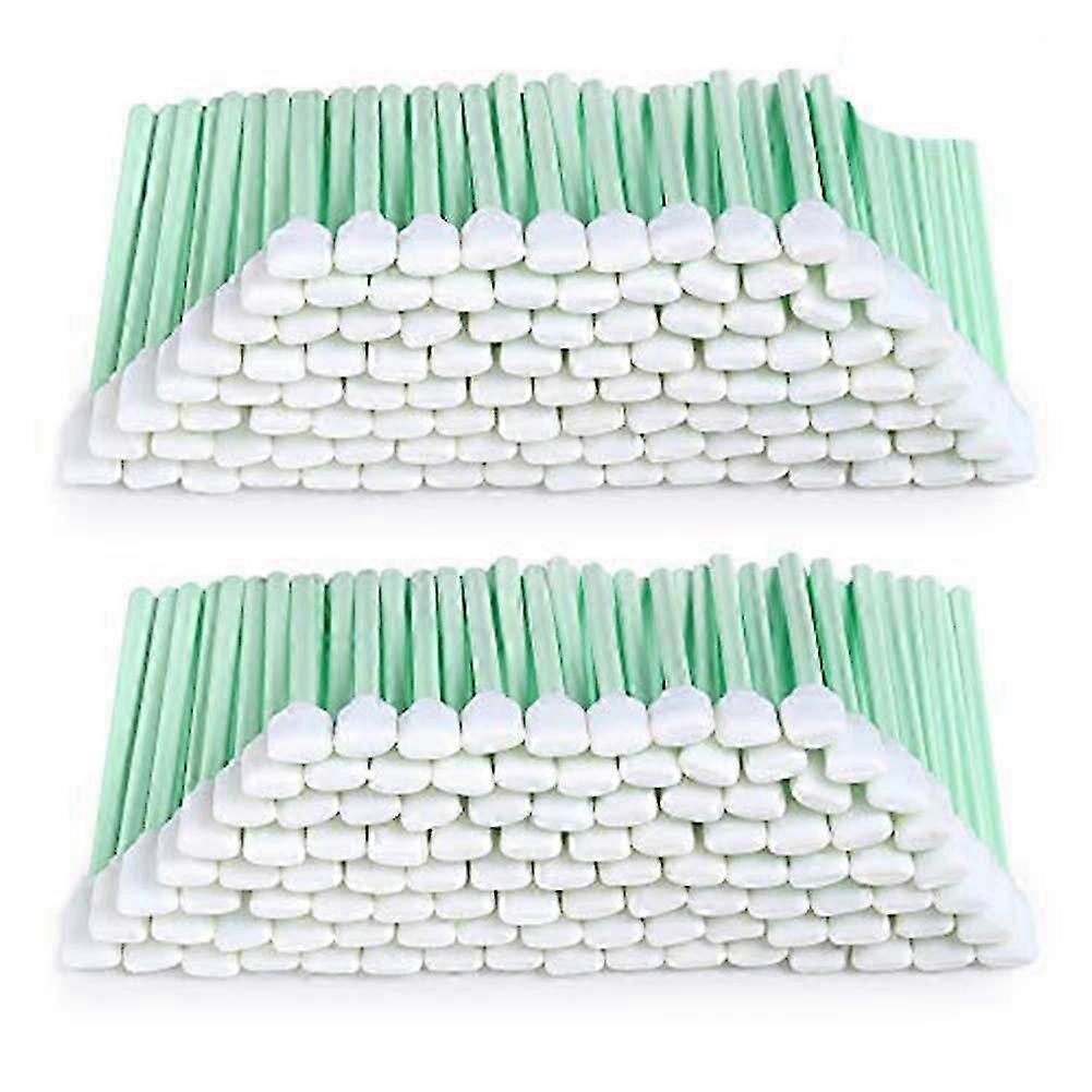 100PCS Foam Cleaning for Lab, Sponge Tip Swabs,Green