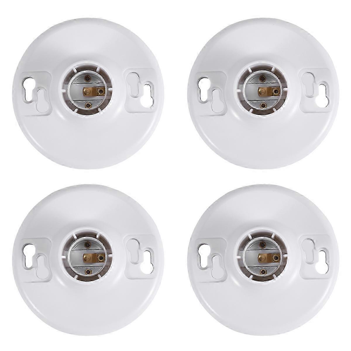 4 Pcs 660w 250v Medium Base E26 Lampholder Keyless Top Lamp Holder