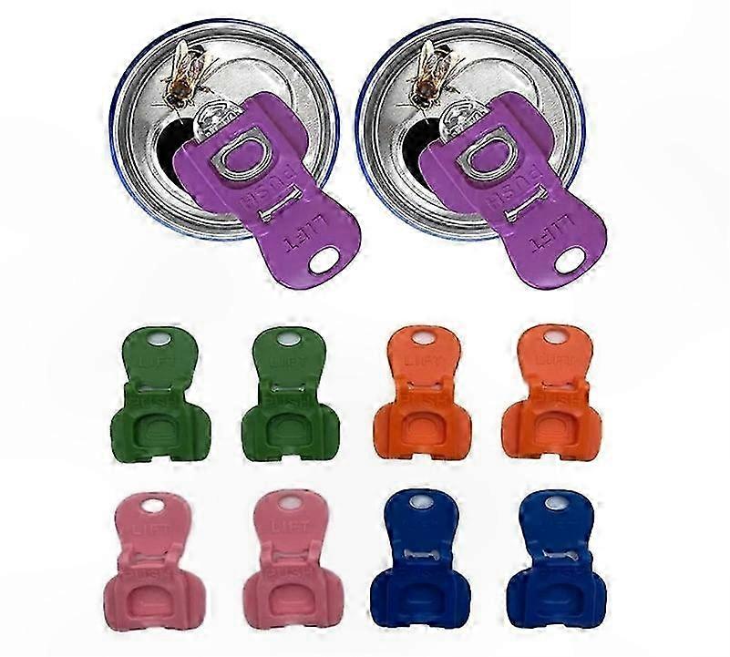 Colorful Can Opener, Drink Protector with Easy Tab, 6/12/24 Pack Soda Safety Accessory