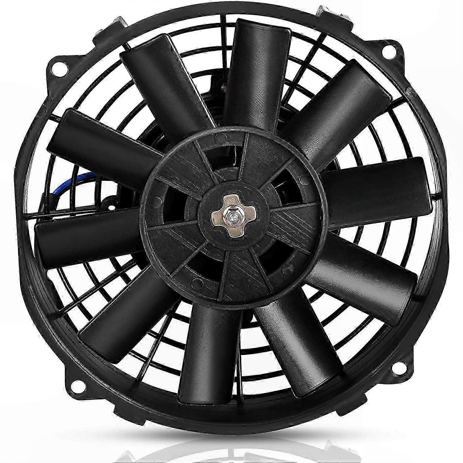 Universal 12V 80W Electric Radiator Cooling Fan with Mounting Kit for Push Pull Engine Applications