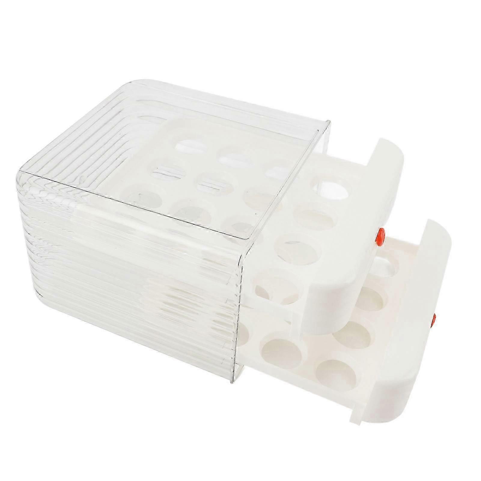 Egg Holder for Refrigerator Drawer Style Space Saving Multifunctional Egg Storage Container for Fridge