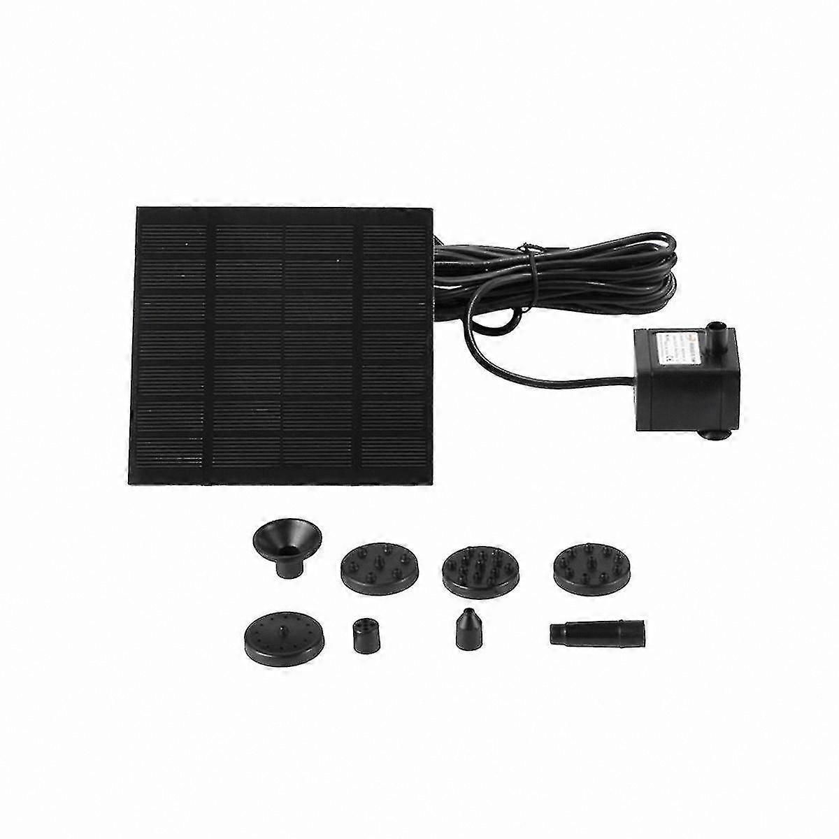 Solar Powered Fountain Pump for Birdbath, Pond, and Pool - Water Aerator with Adjustable Sprinkler