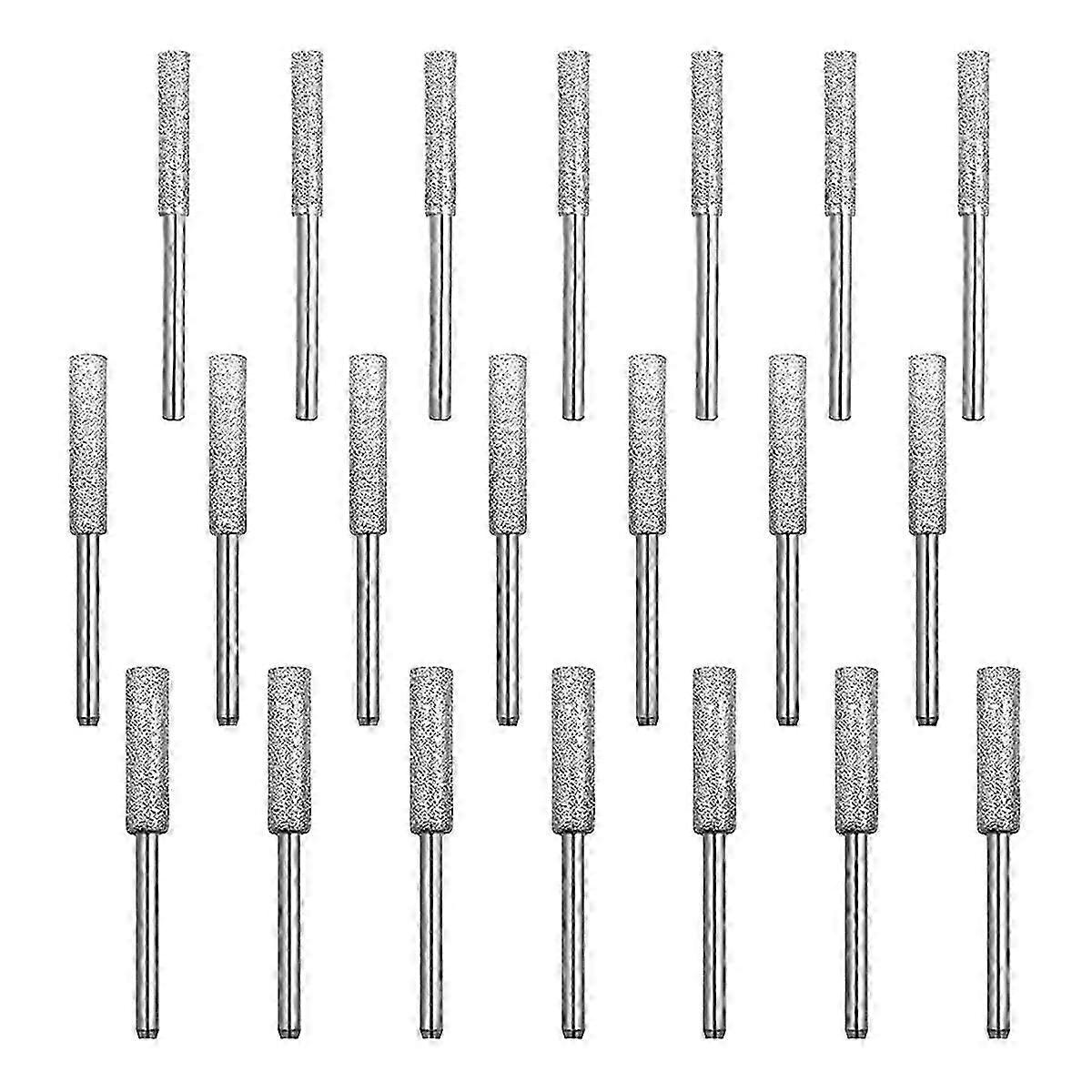 21Pcs Diamond Chainsaw Sharpener 1/8inch,