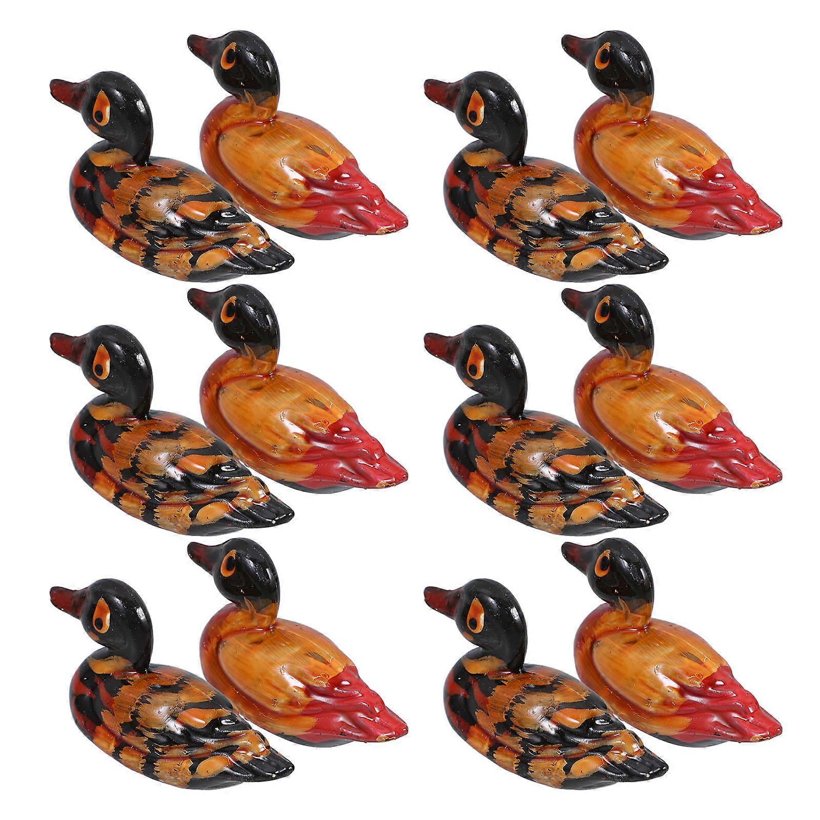 24pcs Resin Duck Chopstick Rests Compact Decorative Spoon Fork Holders for Home Restaurant Hotel Table Accessories