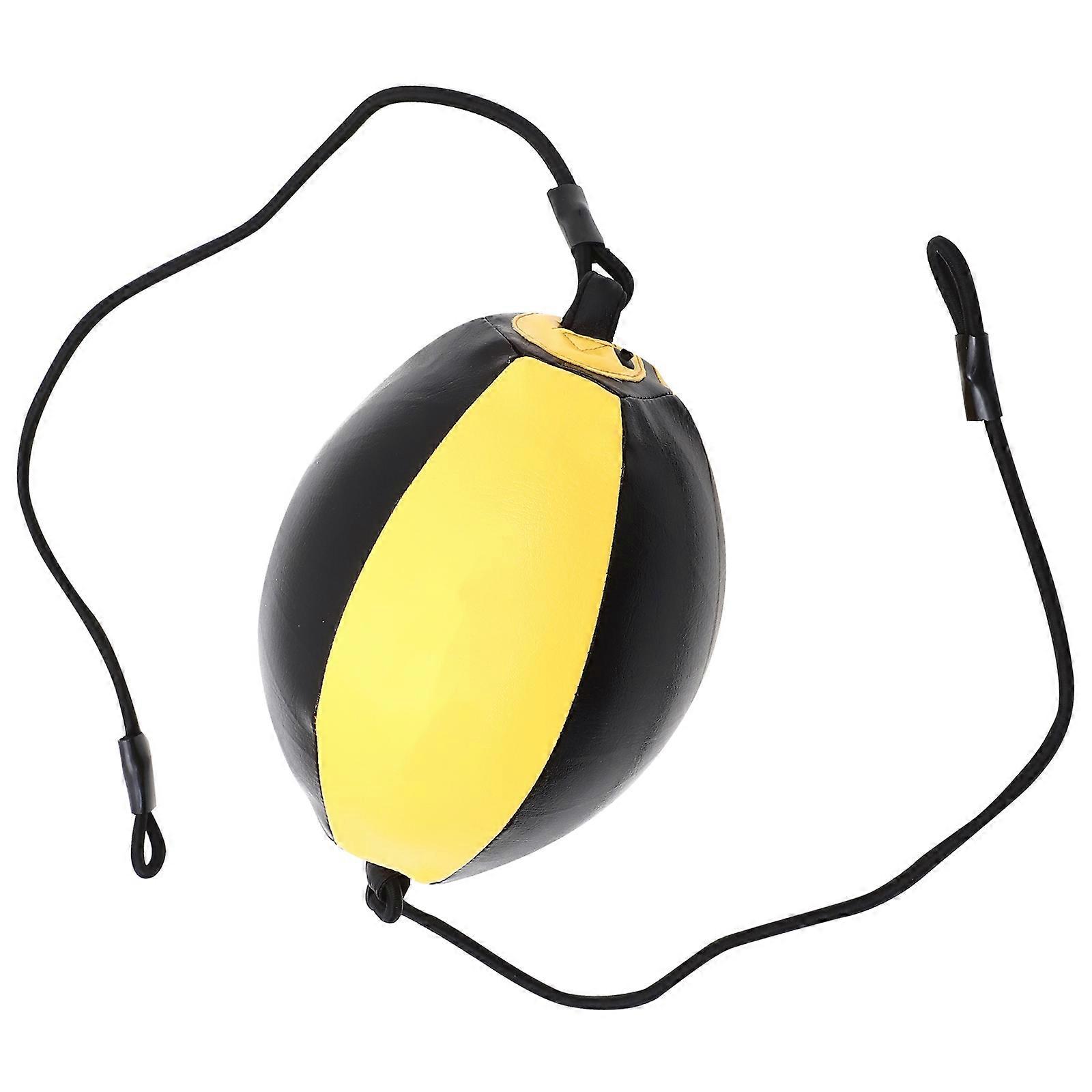 Ballon d’entraînement de frappe à double extrémité pour arts martiaux Speed Ball jaune 1Pack