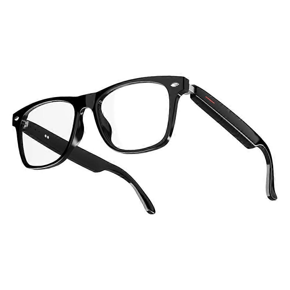 E13 Smart Glasses Wireless Bluetooth 5.0 With Headphones, Hands Calling, Music Photo Capture, Black Transparent