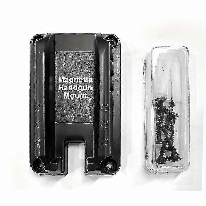 Tactical Magnetic Handgun Mount, Ultra-Strong Concealment Bracket, Durable Easy-Install, For Secure Hidden Carry Home/Office/Vehicle, Non-Metal Materi