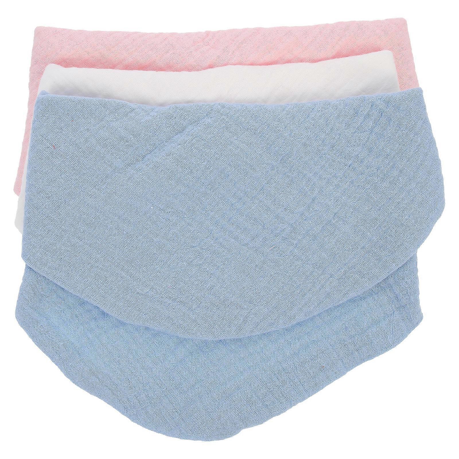 Comfortable Baby Bibs Baby Bibs for Drooling 3Pcs Cotton Yarn