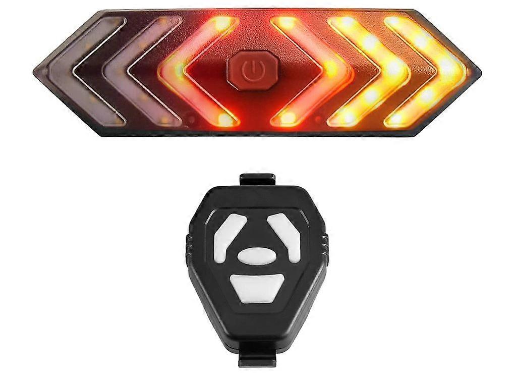 Remote Control Helmet Light USB Rechargeable Remote Helmet Light Waterproof Bicycle Helmet Warning Light(Black)