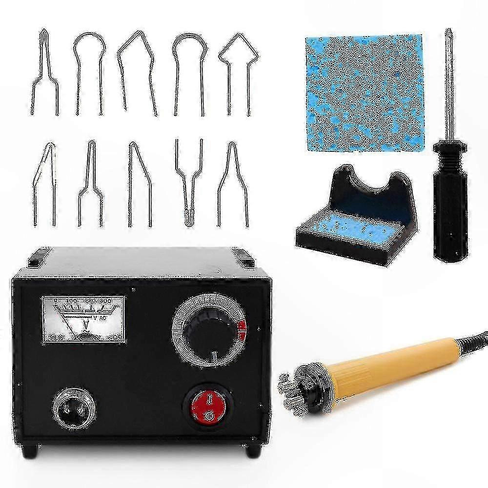 Adjustable Temperature Pyrography Tool Set for Wood Burning Crafts Includes Welding Wire (Plug Size)