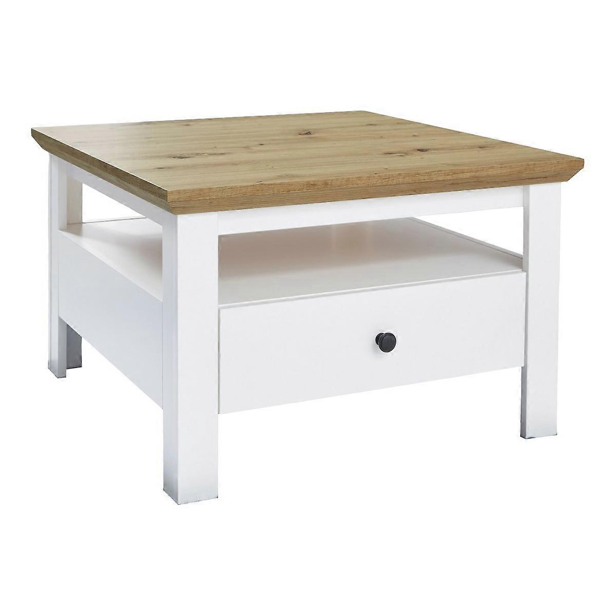 Table basse Universe, blanc, panneau de particules de mélamine, 70x46x70 cm