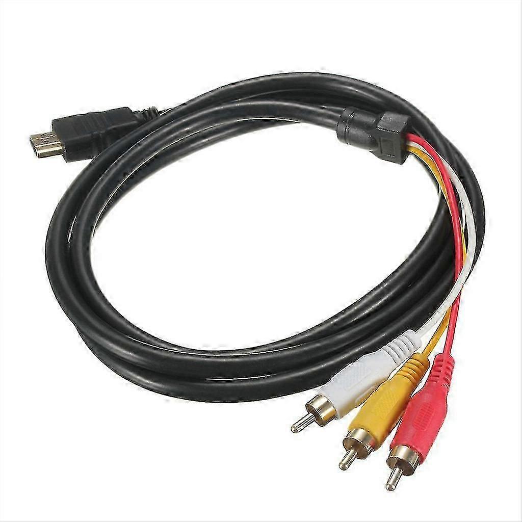 لكابل HDMI إلى RCA ، ل Hdmi ذكر إلى 3-RCA ذكر فيديو صوت كابل محول ل Hdtv ، 5ft / 1.5m