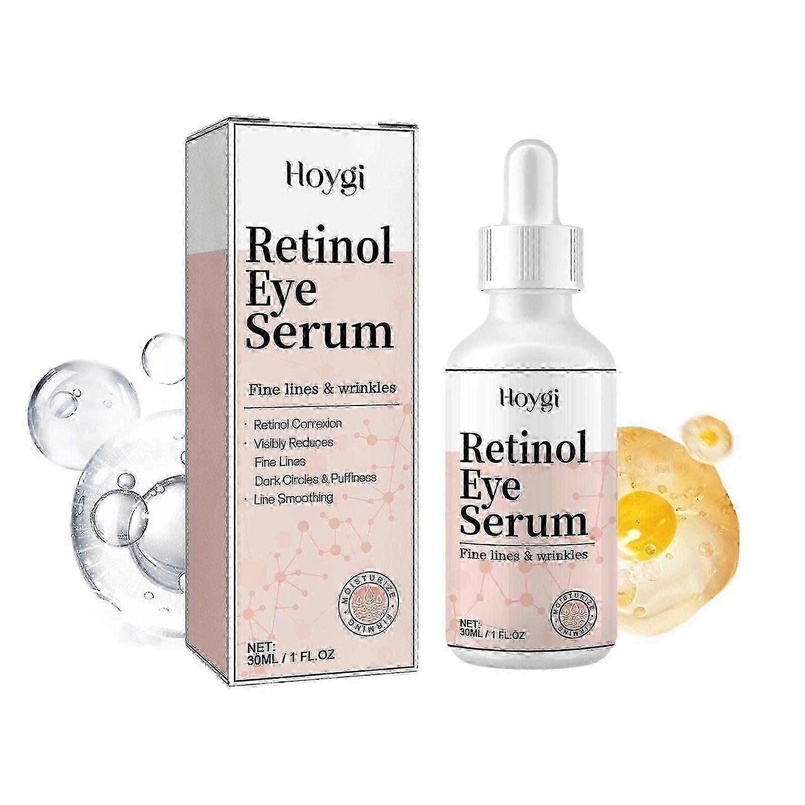 Retinol Eye Serum, Dilute The Fine Lines Under The Corners Of The Eye Pouch Dark Circles Tight Elastic Moisturizing Eye Skin