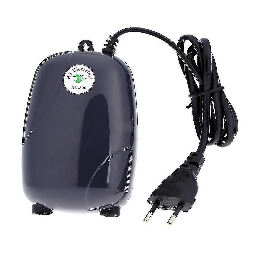 3/5w Tek / çift çıkışlı elektrikli akvaryum balık tankı hava oksijen pompası aksesuarı