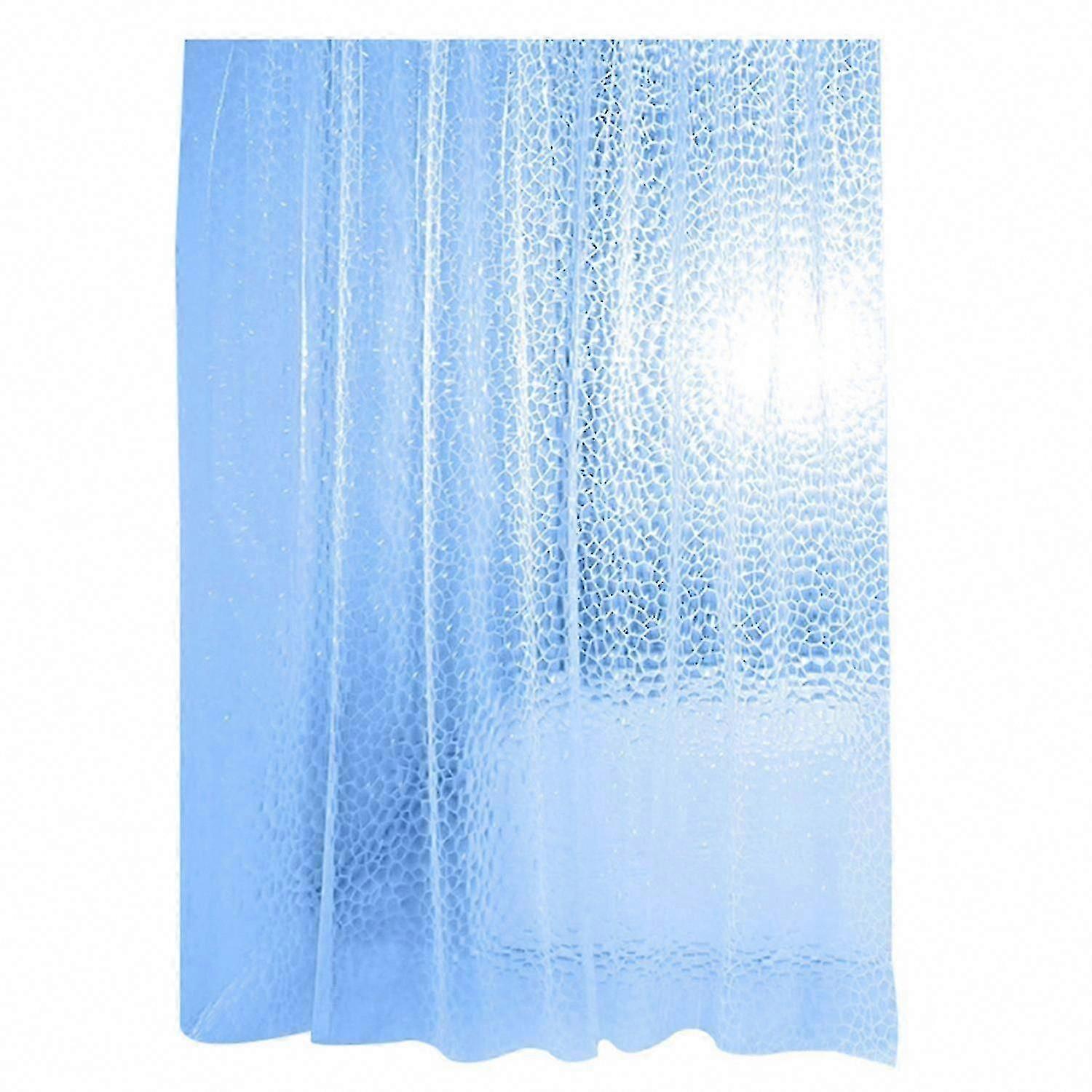 A Waterproof Transparent EVA Shower Curtain for the Bathroom that is also Lightweight, Easy to Install, and has a Comfortable Feel