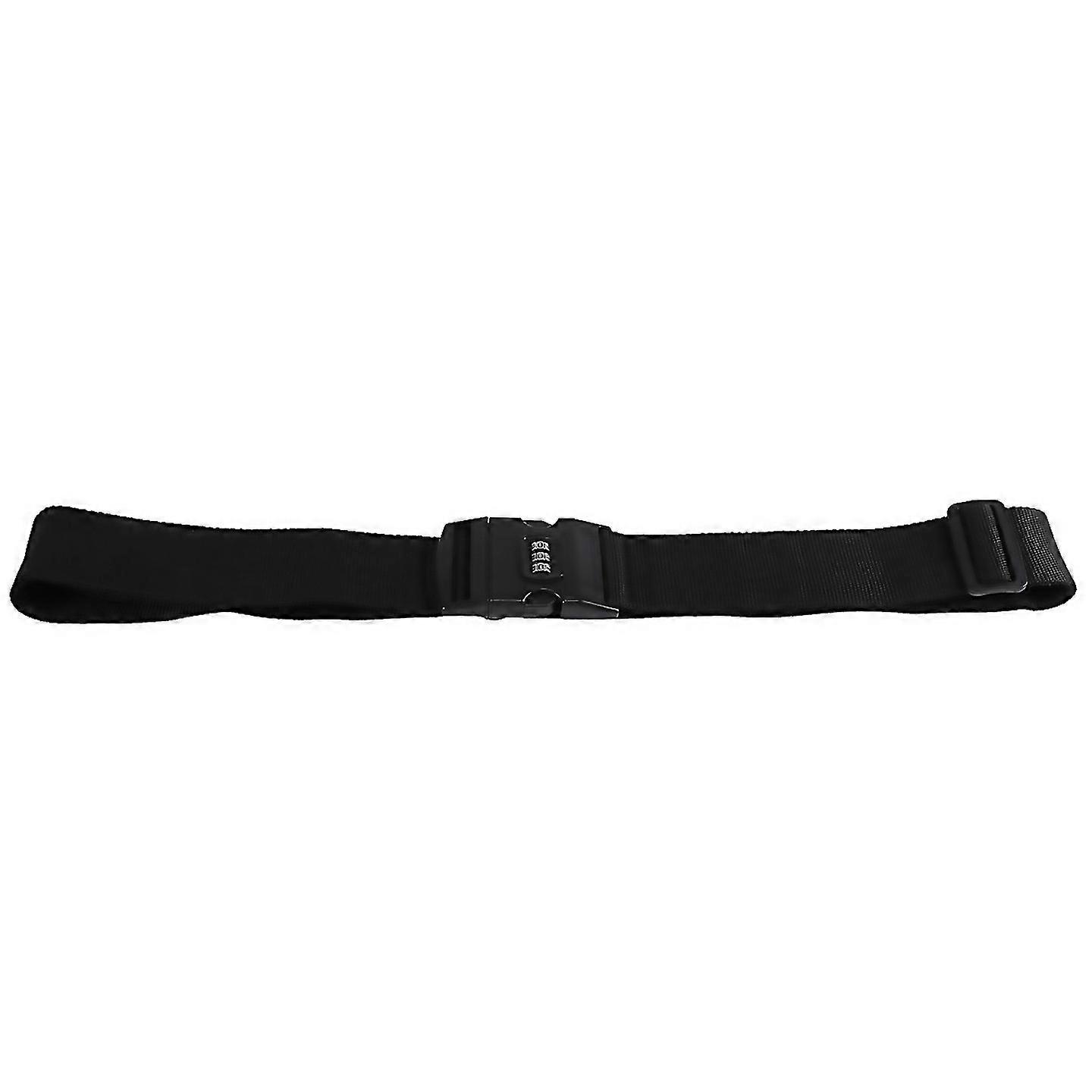 For Adjustable Luggage Suitcase Strap Tie Down Travel Secure Lock Black