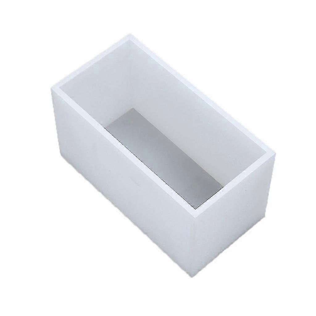 Silicone Square Long Rectangle Mold for Soap Making Supply Rectangle Specimen Mould Baking Tray for Handmade Table Decor