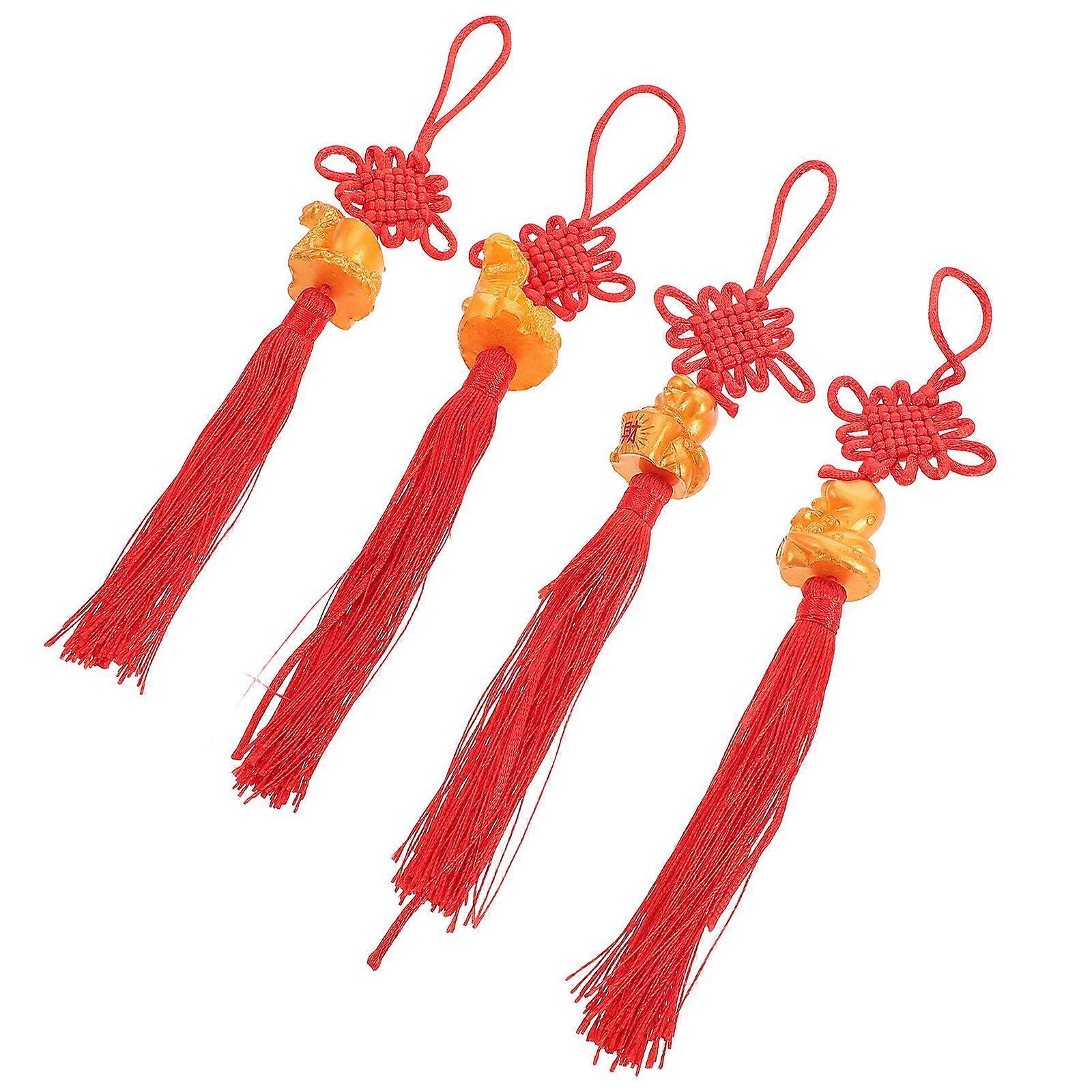 Wealthy Snake Charms Hanging Pendant for Decor 4Pcs Snake Year Set