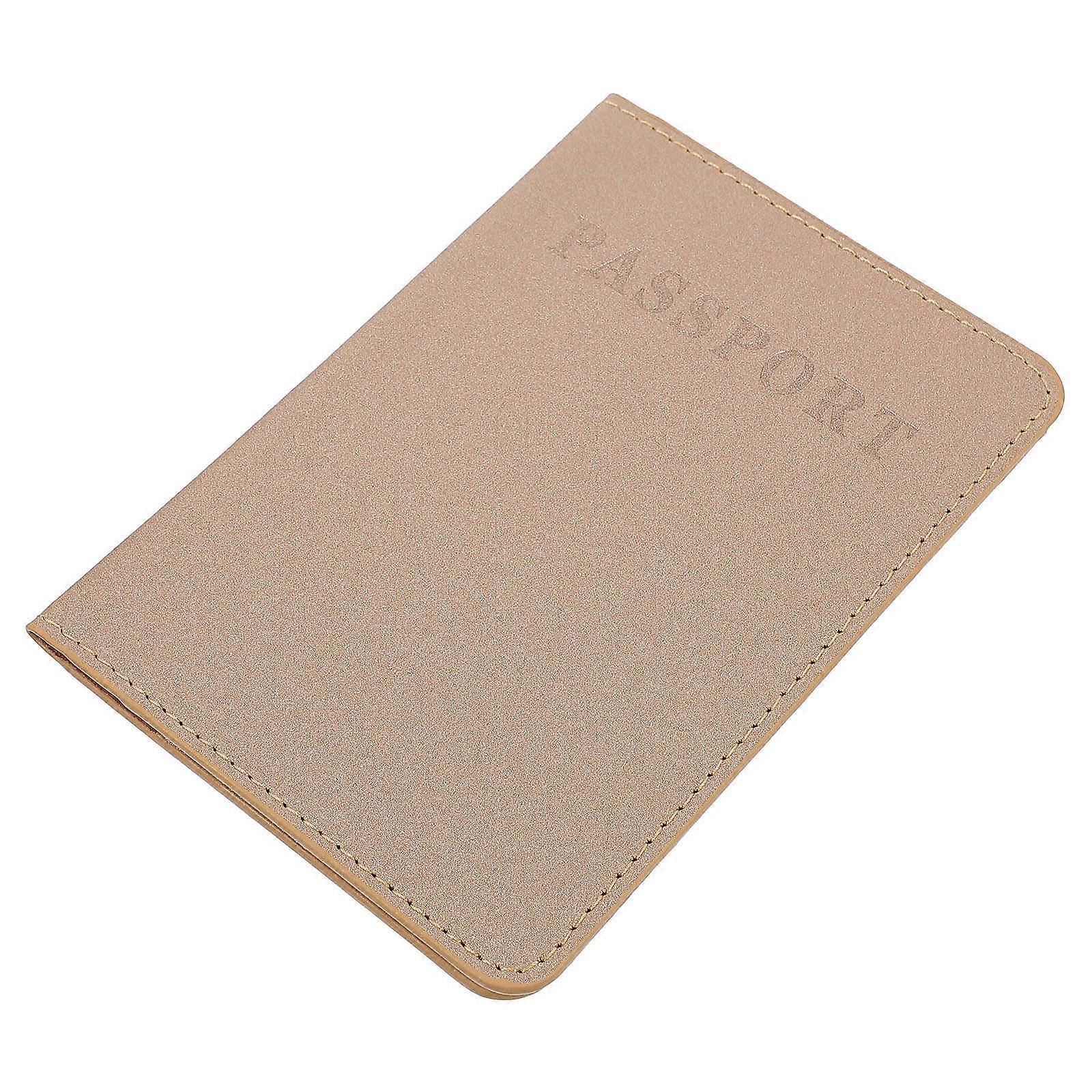 Practical Protective Sleeve Passport Holder for Protection Use 1Pcs Khaki PU