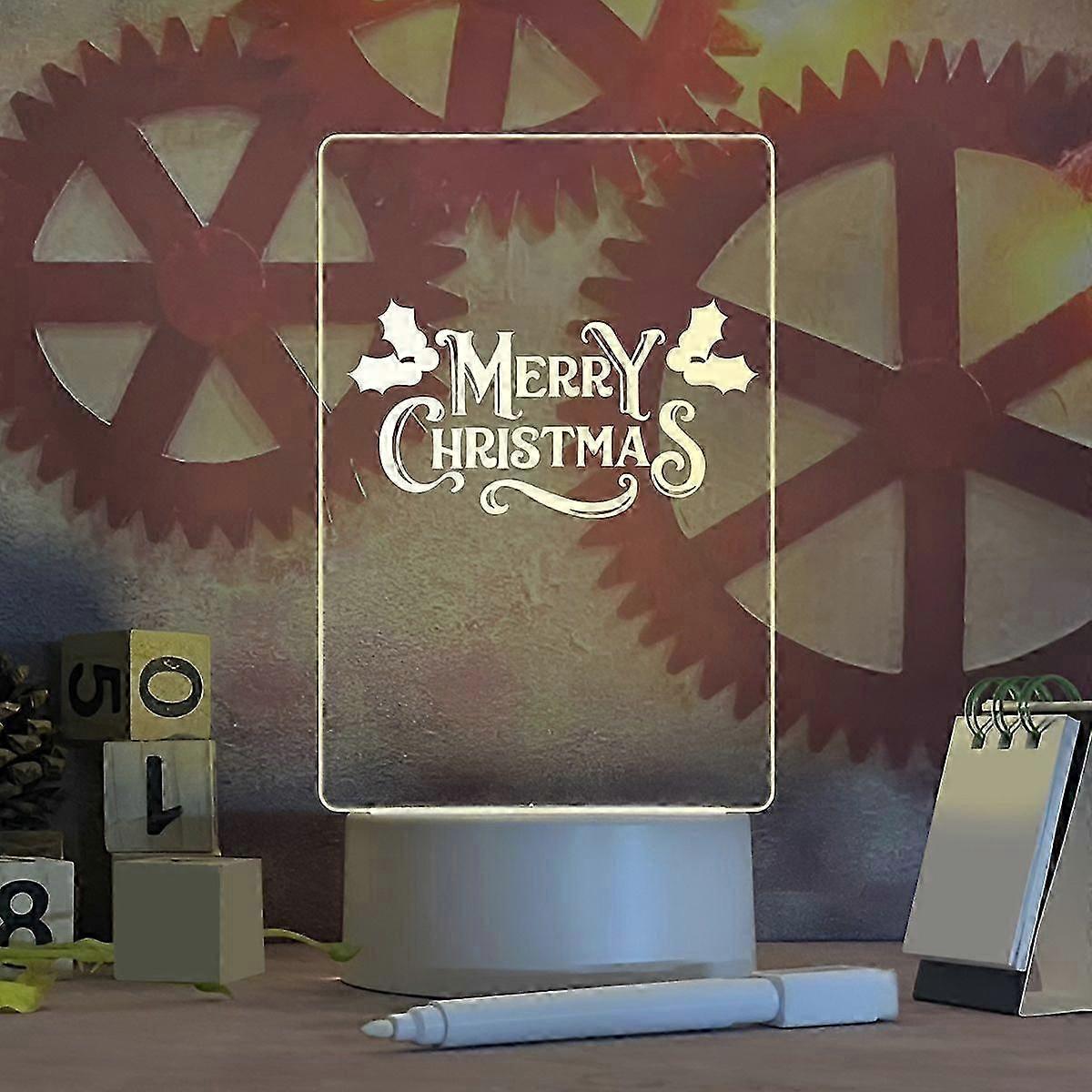 New Note Board Creative Led Night Light USB Message Board Holiday Light With Pen For Children Girlfriend Decoration Desk Lamp