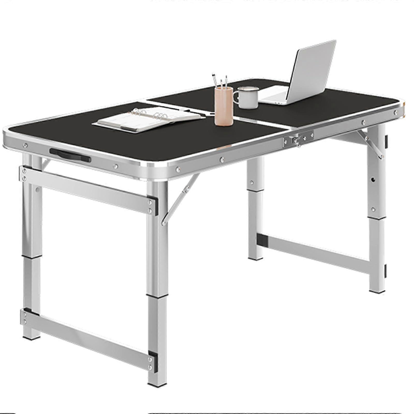 Adjustable Height Foldable Table Top with Handle, Portable 150cm Picnic Desk for Home or Office Use, One Color