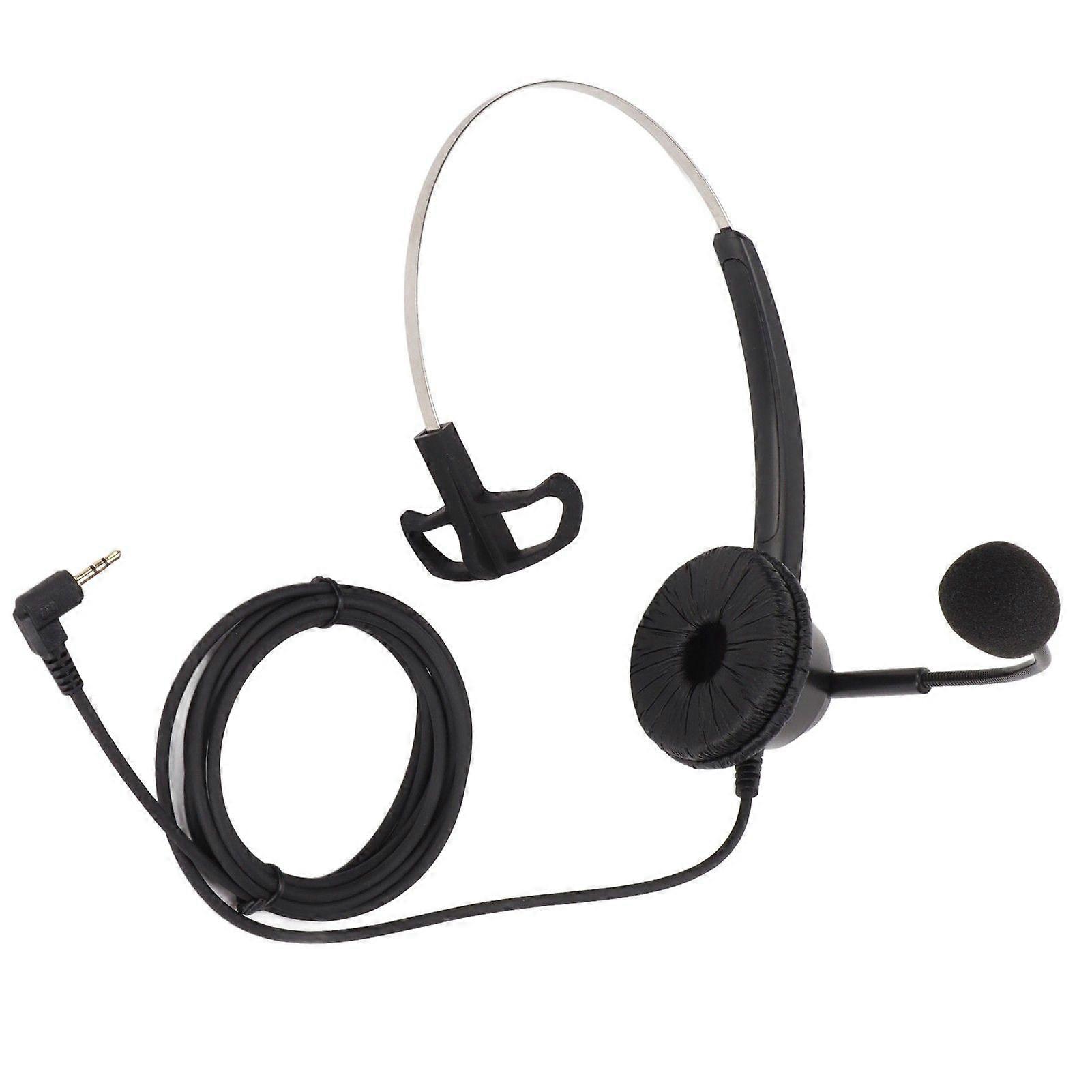 H3602.5 Business Headset 2.5mm Computer Headphones with HD Mic for Call Center Customer Service Office