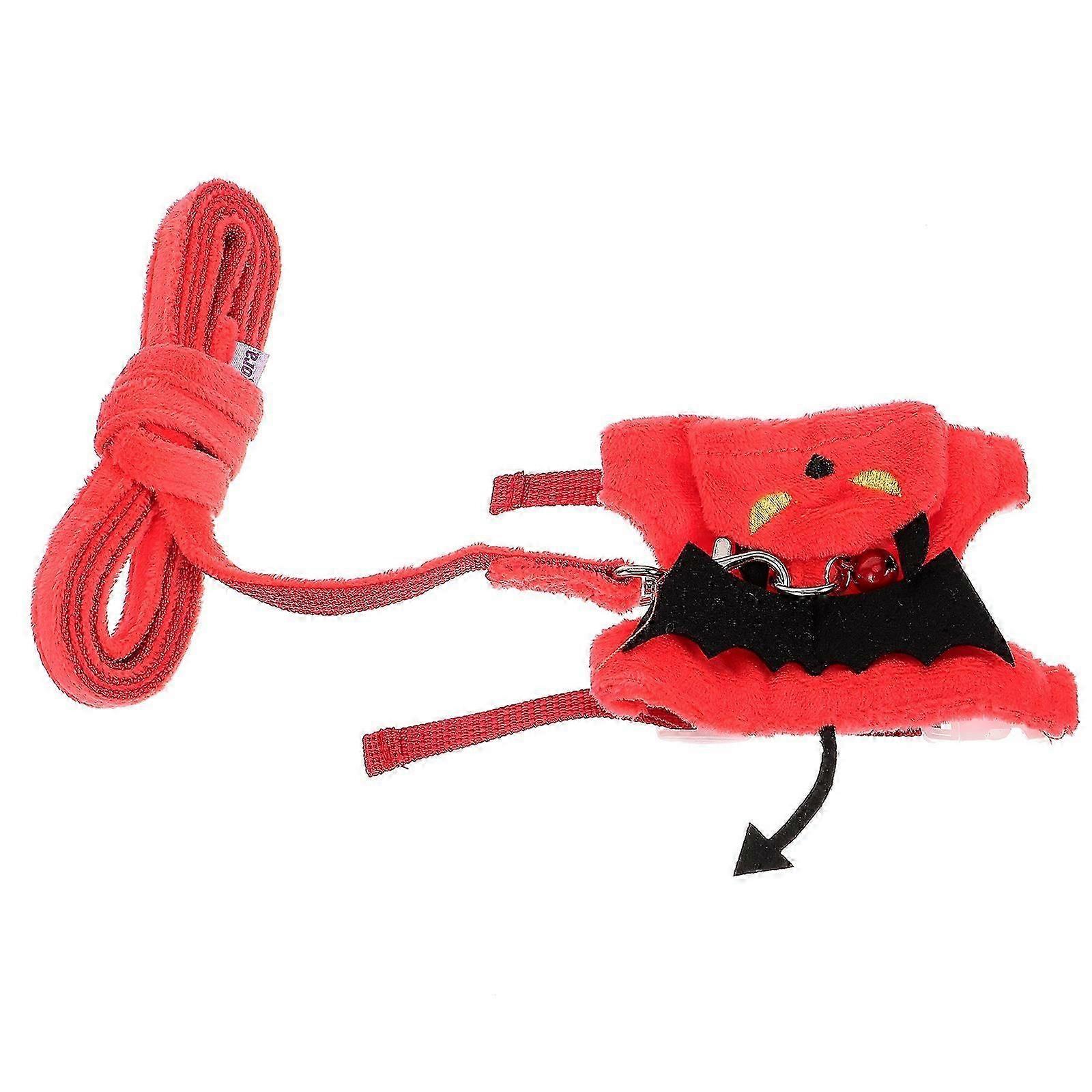 Rabbit harness with traction leash for pet walking Halloween 2S
