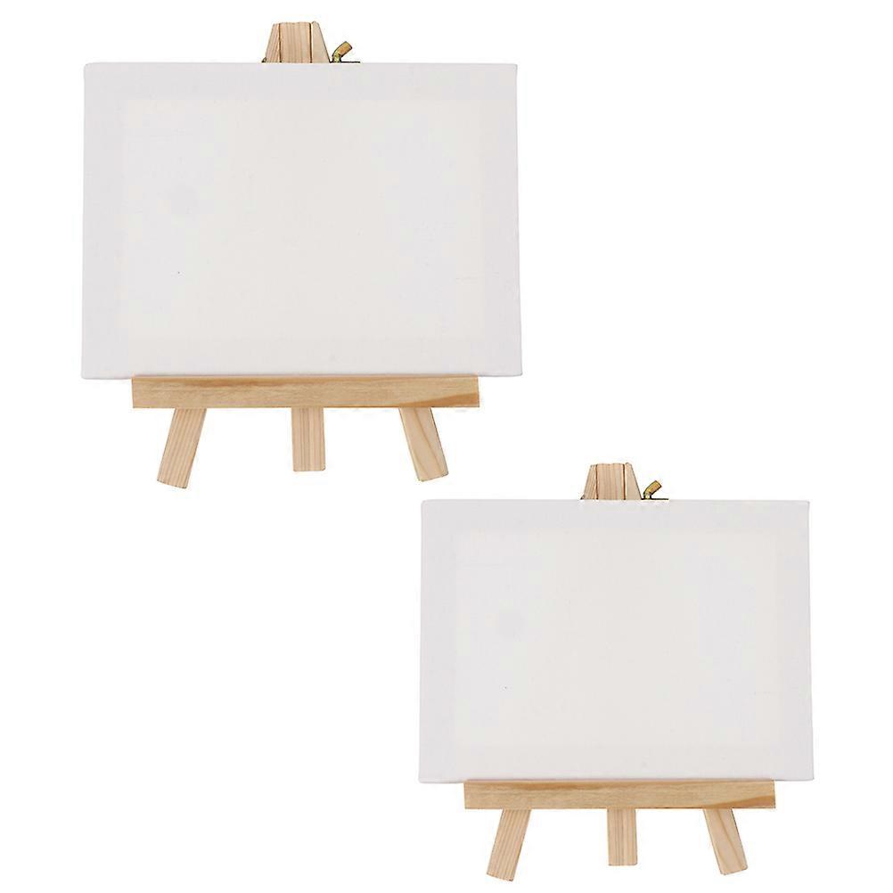 Postcard Display Stand Wood Artist Painting Easel Book Display Home Use 10X15cm 2Sets
