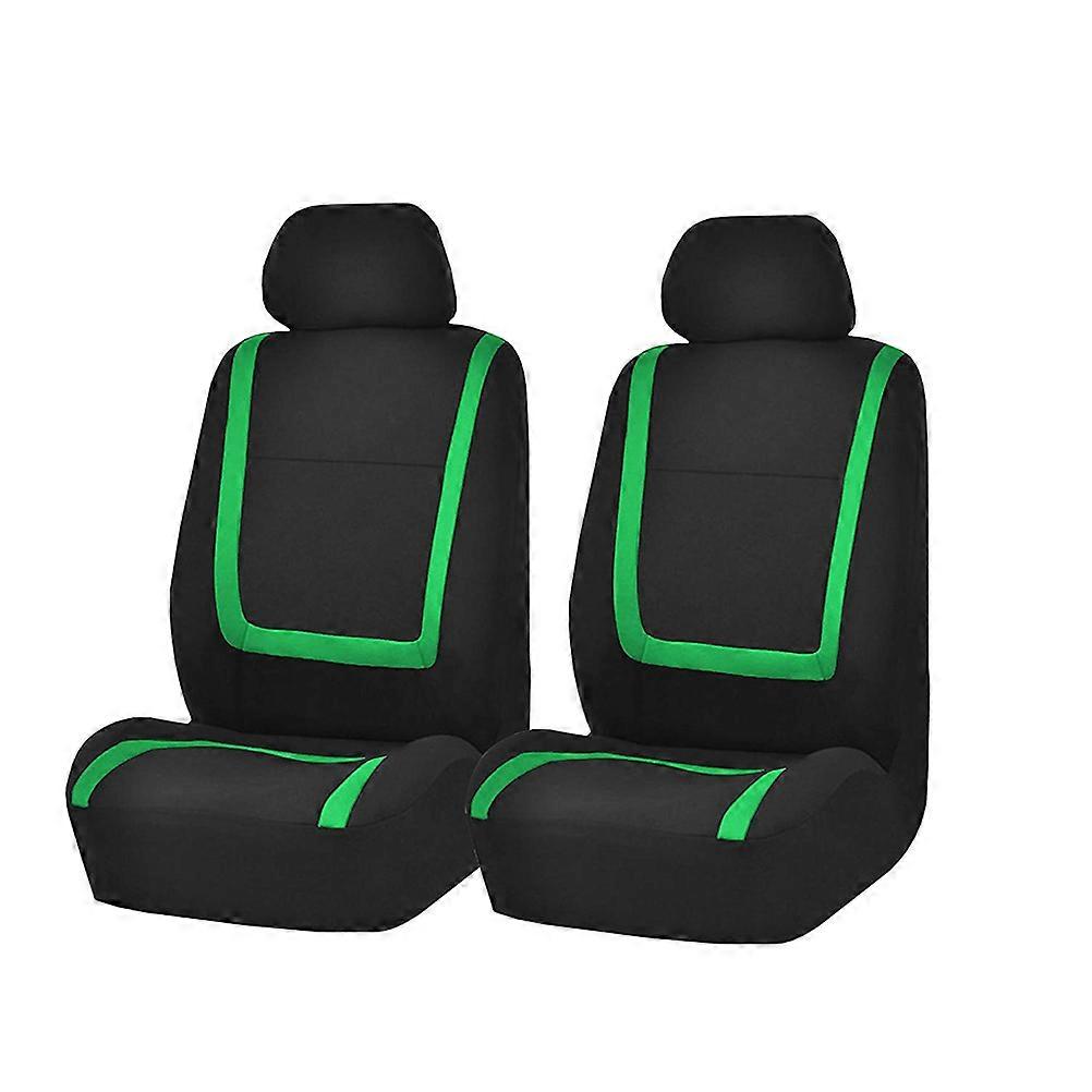 Car Seat Cover Universal Protector Mat for Auto with 9Pcs Green