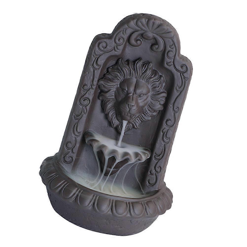 Creative Lion Head Backflow Censer Ceramic Aroma Burner for Decor 1Pcs
