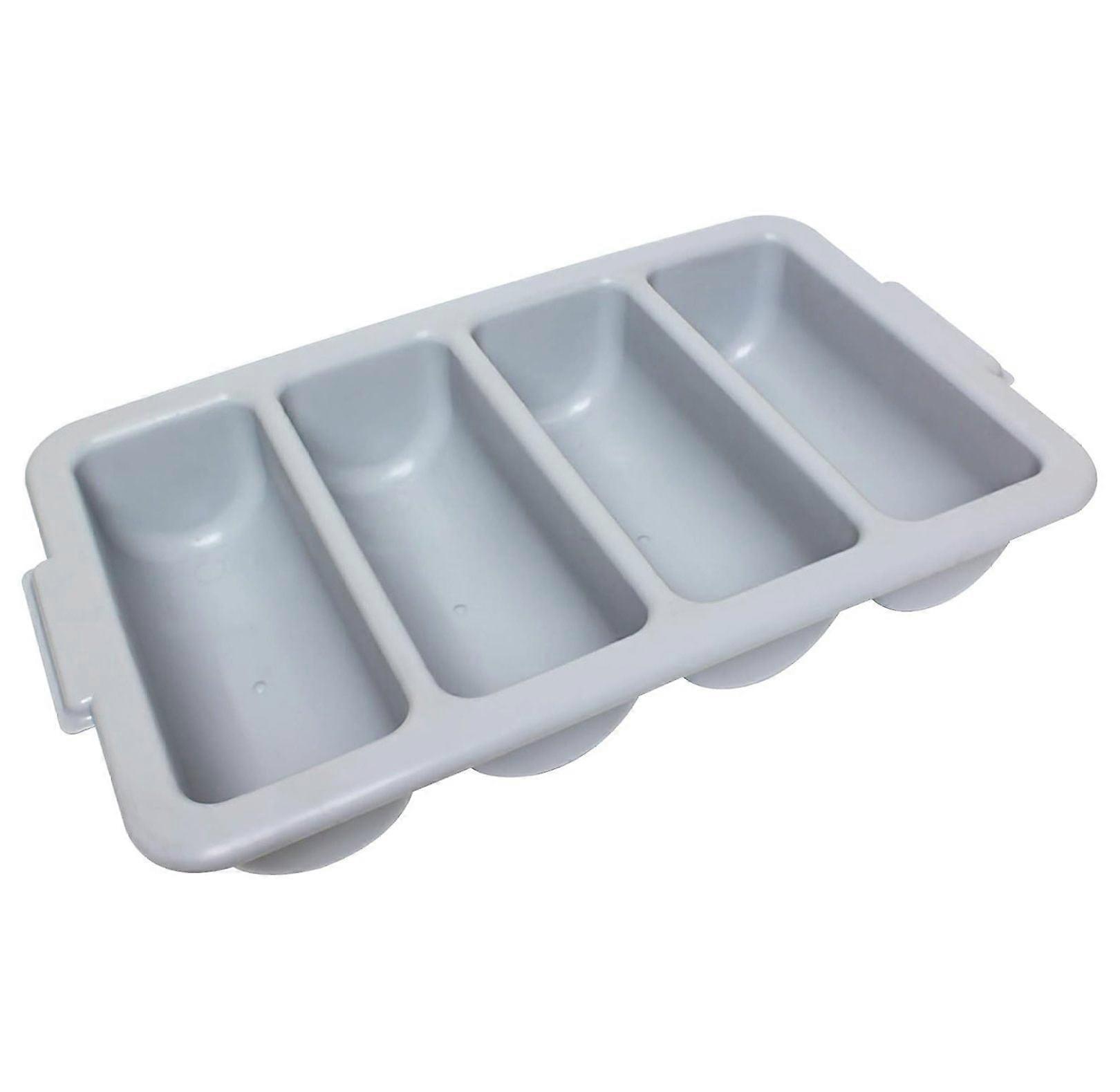PLFCCB001 4-Compartment Cutlery Box, Grey