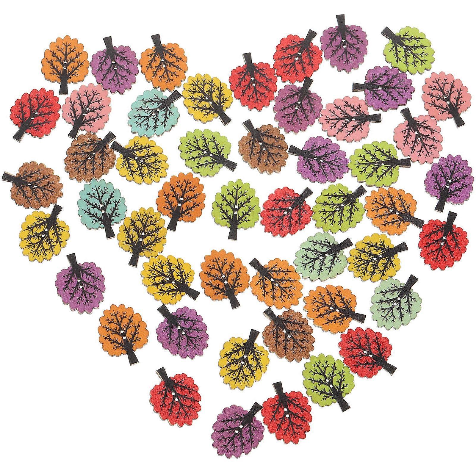 Wooden Buttons Small Coat Buttons for Decoration 500Pcs Sewing Set