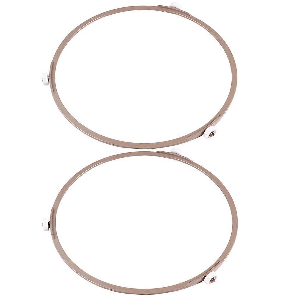 Microwave Wheel Support Round Plate Support Acrylic Horizontal Rotation 2Pcs