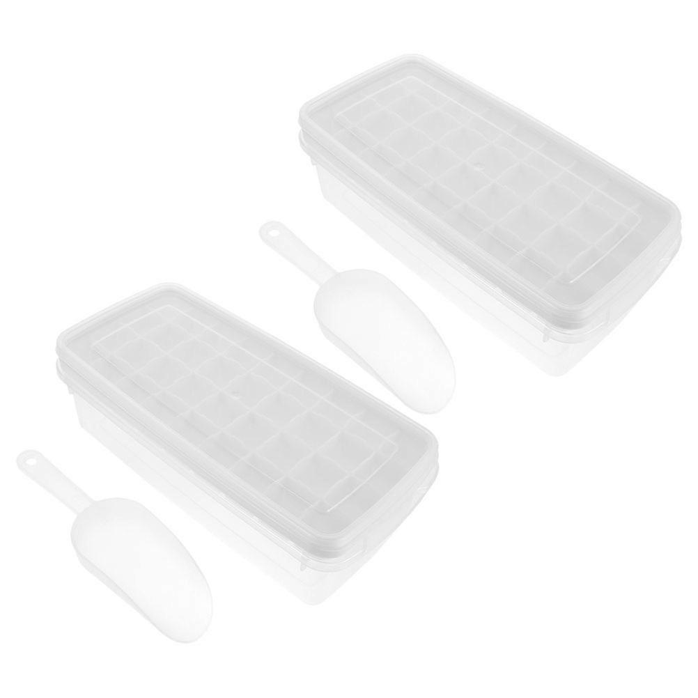 Ice Cube Tray 36-Cave Ice Mold For Home Use In White Color Designed For Summer And Outdoor Events To Simplify Ice Making Process 6Set