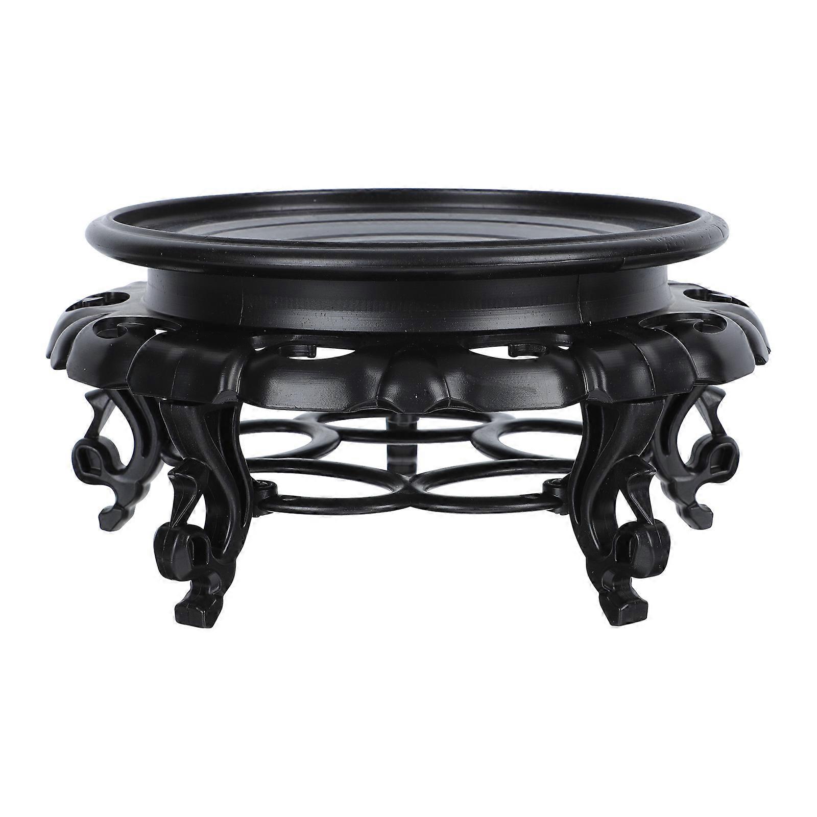 Resin Display Stand Flowerpot Rack for Storage 3Pcs Wood Carving Craft